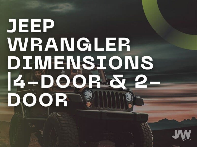 4 door jeep wrangler dimensions